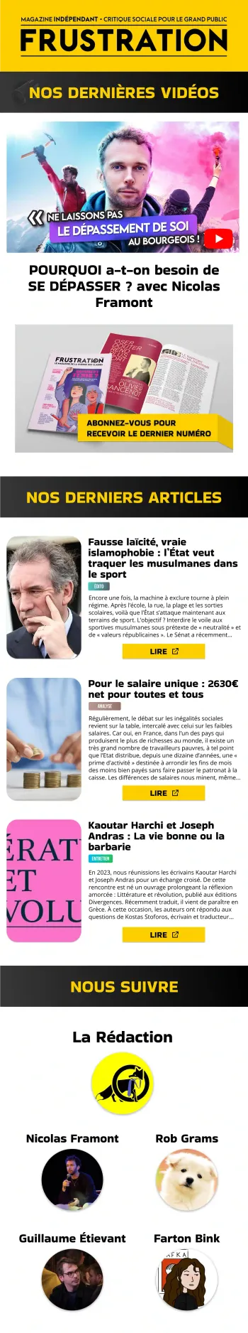 Exemple de newsletter