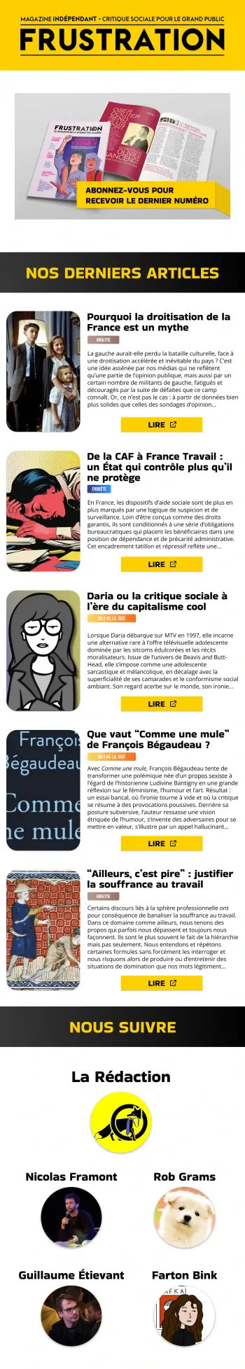 Exemple de newsletter