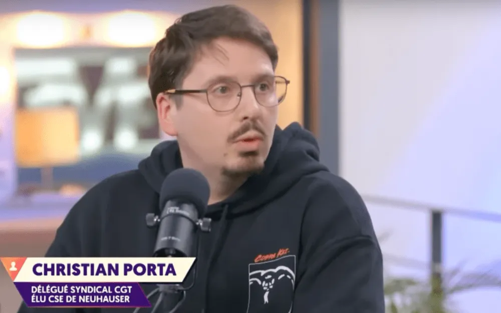 porta-cgt Christian Porta de la CGT